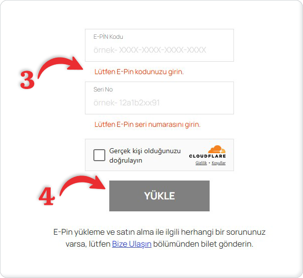 Karahan Online Diriliş kullanım adımı 2